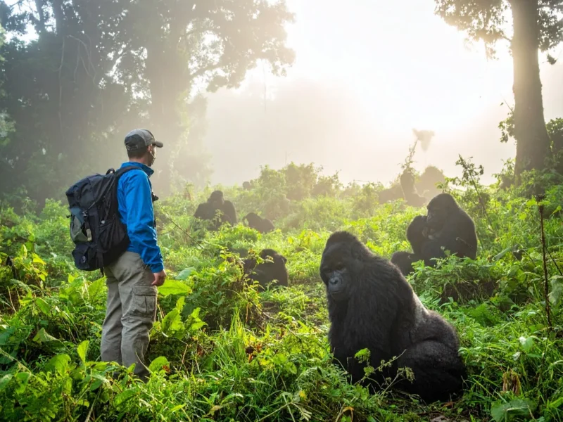 Midrange-Gorilla-Trekking-in-Rwanda-at-Five-Volcanoes-Boutique-Hotel